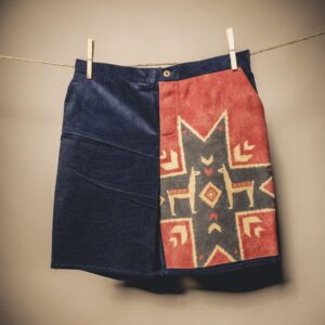 Short In Velluto Azteco